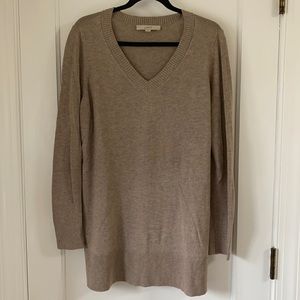 LOFT Oatmeal tunic. Slit on side of top (see photo). Large.